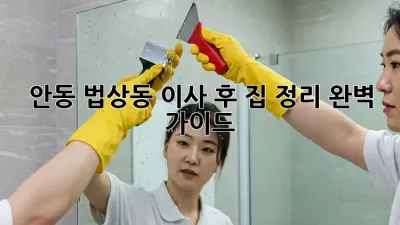 안동 법상동 이사 후 집 정리 완벽 가이드